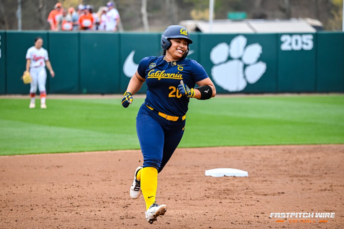 Tianna Bell in a Cal blue uniform