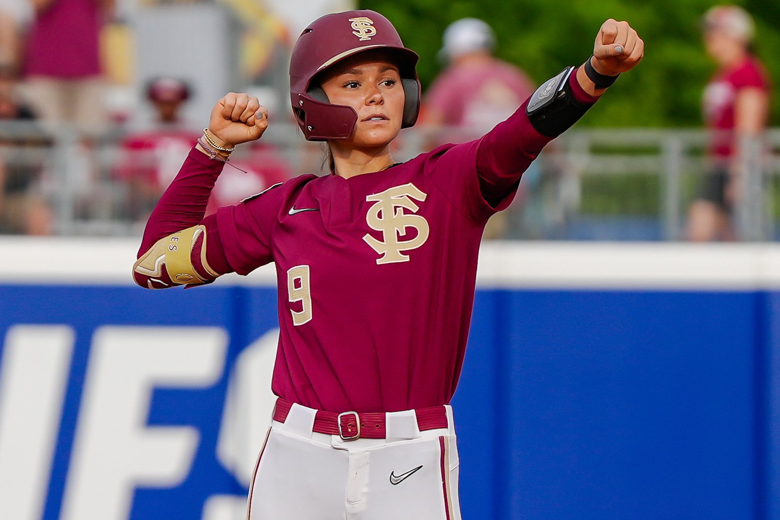 Devyn Flaherty in Garnet Florida State jersey
